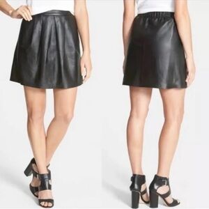The Fisher Project lambs skin leather skirt. Size medium